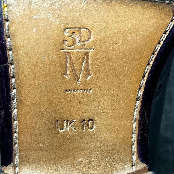 3DM Lifestyle Leather Wingtip Brogue Boot Black Lace Up Dress Mens 11 US / 10 UK - Picture 8 of 9